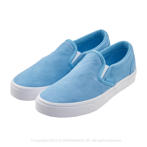 (女)VANS Classic Slip-On 素面休閒懶人鞋*粉藍