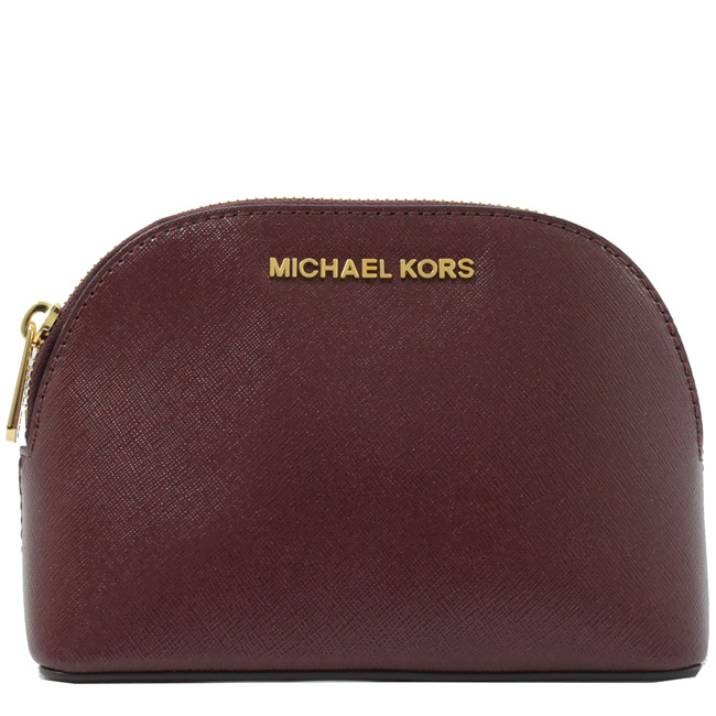 MICHAEL KORS Jet Set 防刮牛皮萬用包(紫紅)