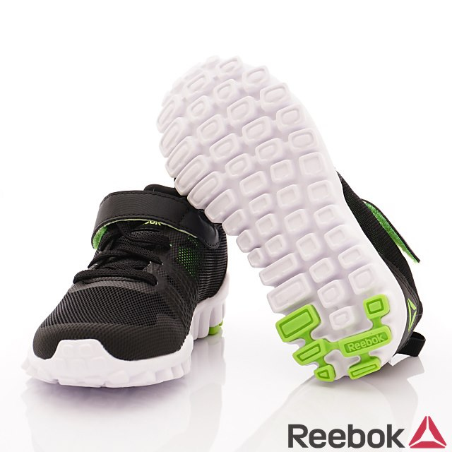 Reebok頂級童鞋輕量機能避震運動款 TW838黑(中小童段)