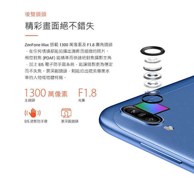(套餐組)ASUS ZenFone Max M2 ZB633KL (3G/32G)手機