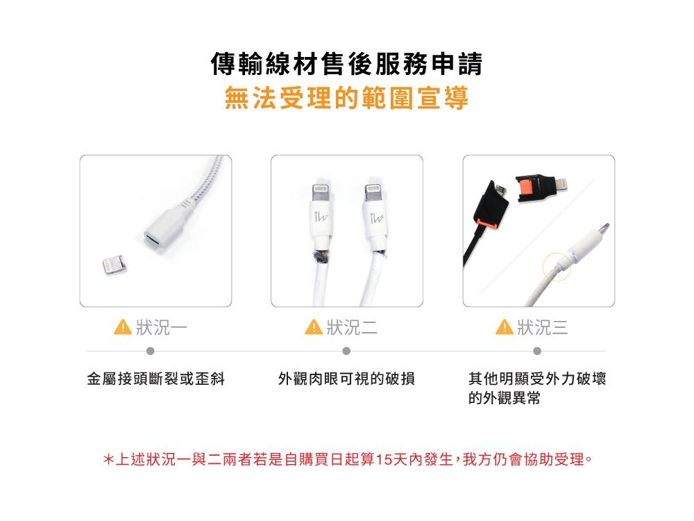 innowatt MFi USB-C To Lightning快速充電編織耐折彎傳輸線
