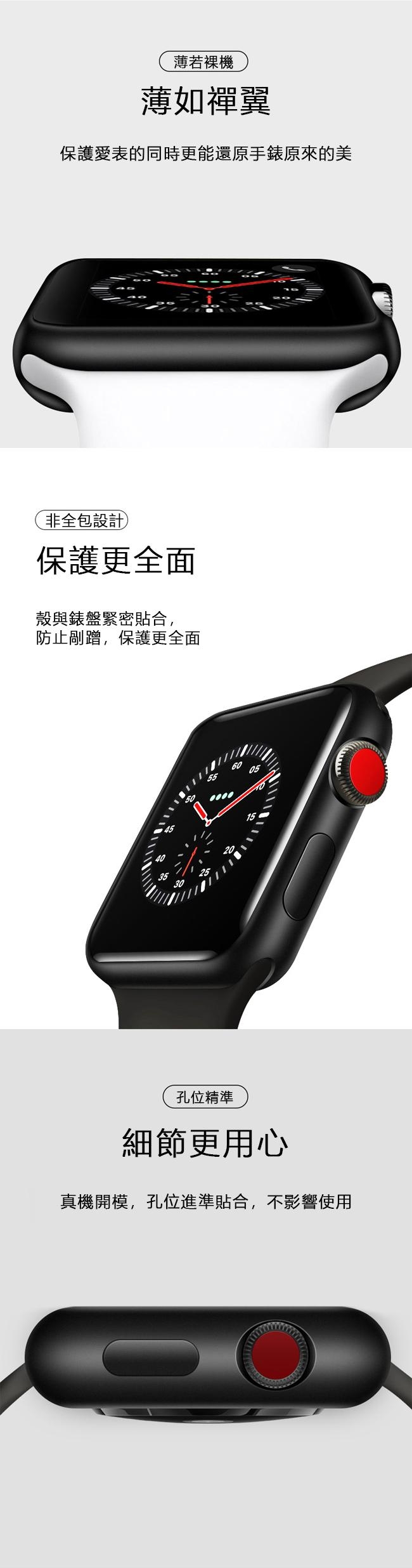Apple Watch 1/2/3代 磨砂TPU保護殼 軟殼 防摔 手錶保護套