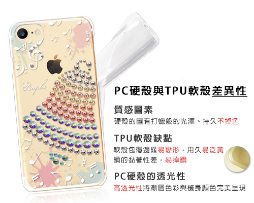 apbs iPhone8/7 4.7吋施華洛世奇彩鑽手機殼-叮叮噹