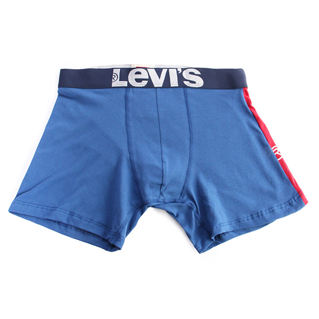 Levis 四角褲Boxer 彈性貼身 藍色