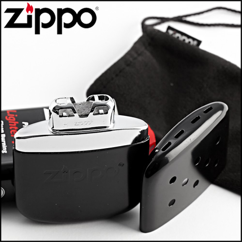 ZIPPO 美版白金懷爐-烤漆黑款