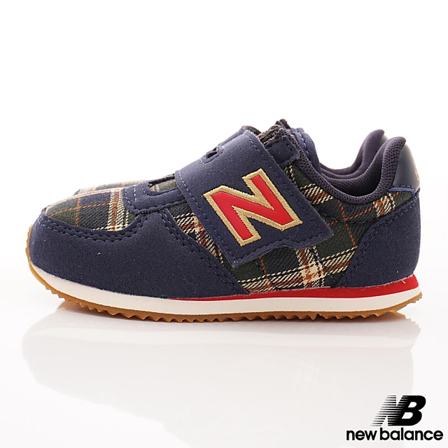 NewBalance 220格紋運動款 GCI深藍(小童段)