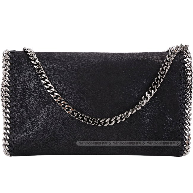 Stella McCartney Falabella 鍊帶斜背包(黑色)