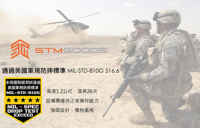 澳洲STM Dux iPad 9.7吋 (2017) 專用軍規防摔殼 - 黑