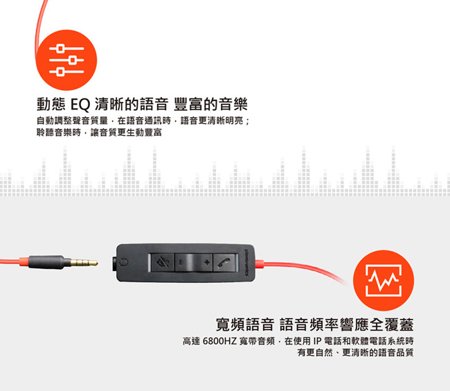 繽特力 Plantronics Blackwire C3225 雙耳頭戴式UC耳機