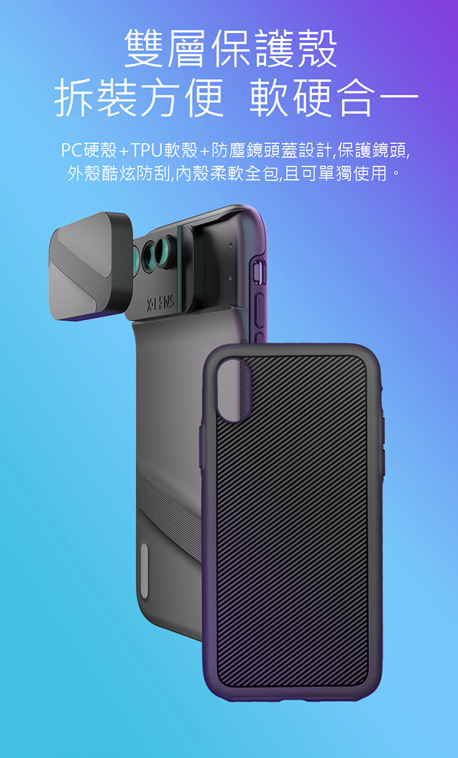 MOMAX iPhone XR 3合1鏡頭組合保護殼(CC5)