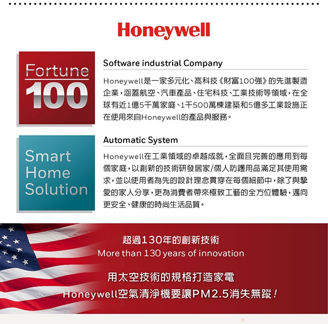 2件75折 美國Honeywell 8-16坪 智慧淨化抗敏空氣清淨機 HPA-720WTW