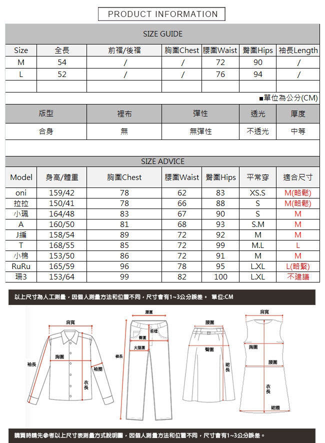 拼接蕾絲刷破牛仔裙 TATA-(M/L)