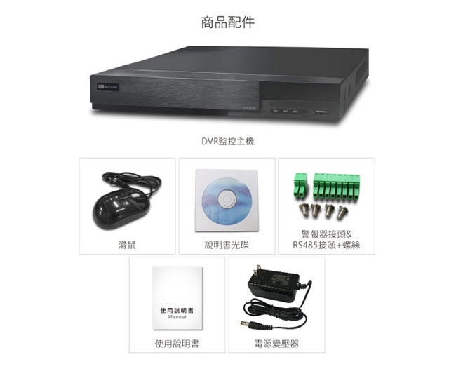 全視線 DVR-4311 4路 H.264 1080P HDMI 台灣製造 混合式監視監控錄影主機