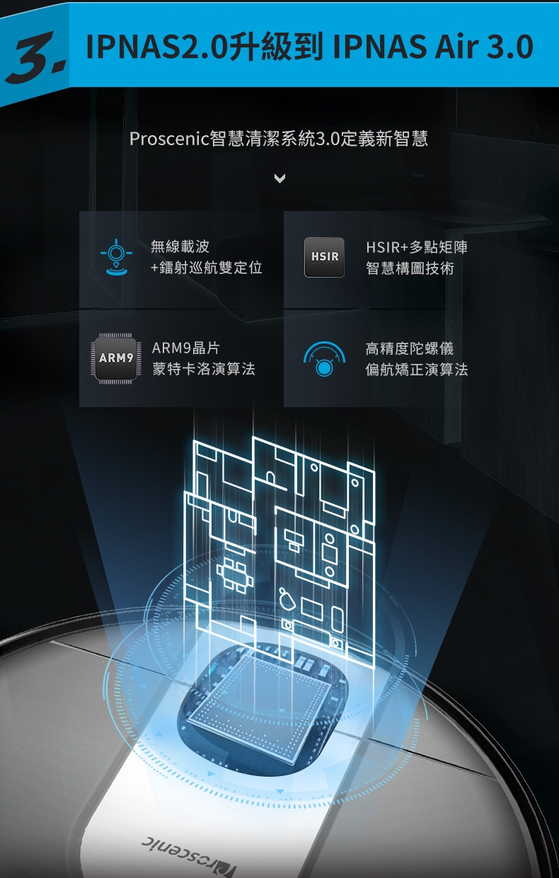 【Proscenic】台灣浦桑尼克 M7 WIFI雷射導航智慧型掃地機器人
