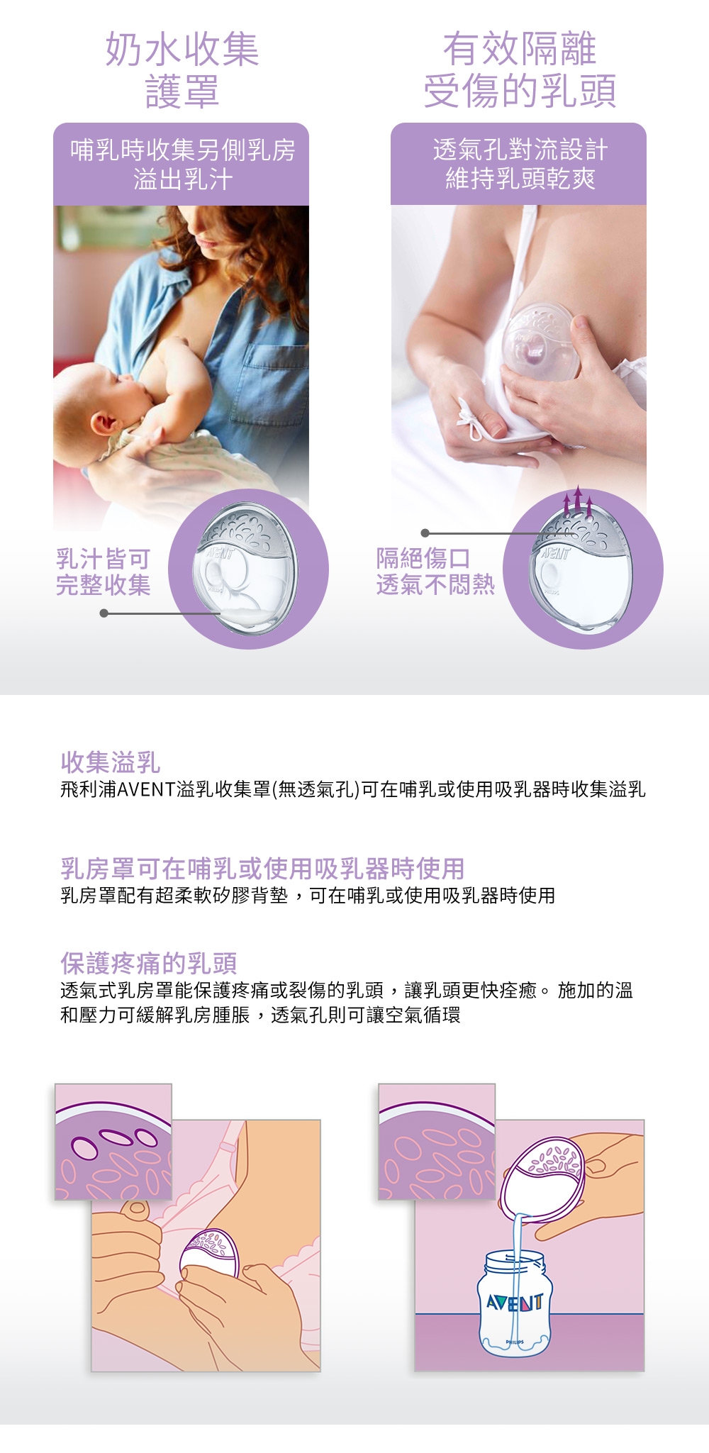 PHILIPS AVENT ISIS超舒柔矽膠胸部護罩 SCF157/02