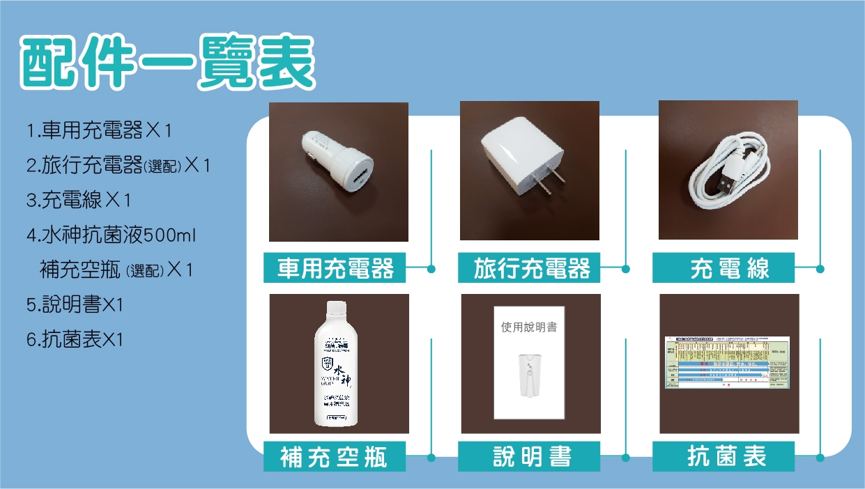 旺旺水神 輕巧型抗菌霧化器WG-17