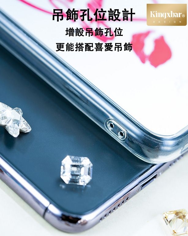 Kingxbar iPhone 11 施華洛世奇水鑽鏡面保護殼-愛心