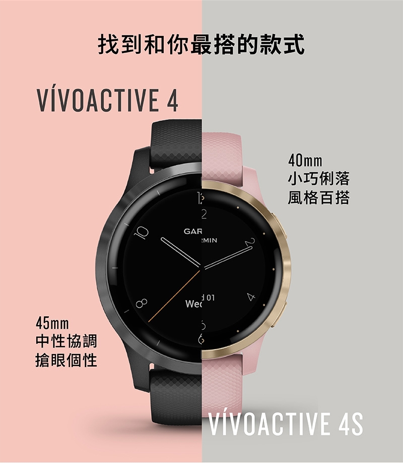 GARMIN vivoactive 4S GPS 智慧腕錶