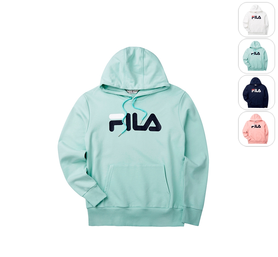 FILA #LINEA ITALIA 長袖連帽T恤-薄荷綠1TET-5410-LN