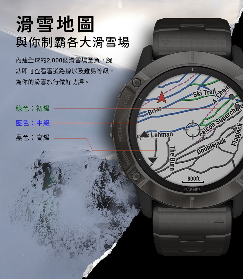 GARMIN Fenix 6X Pro Solar(太陽能) 進階複合式運動GPS腕錶