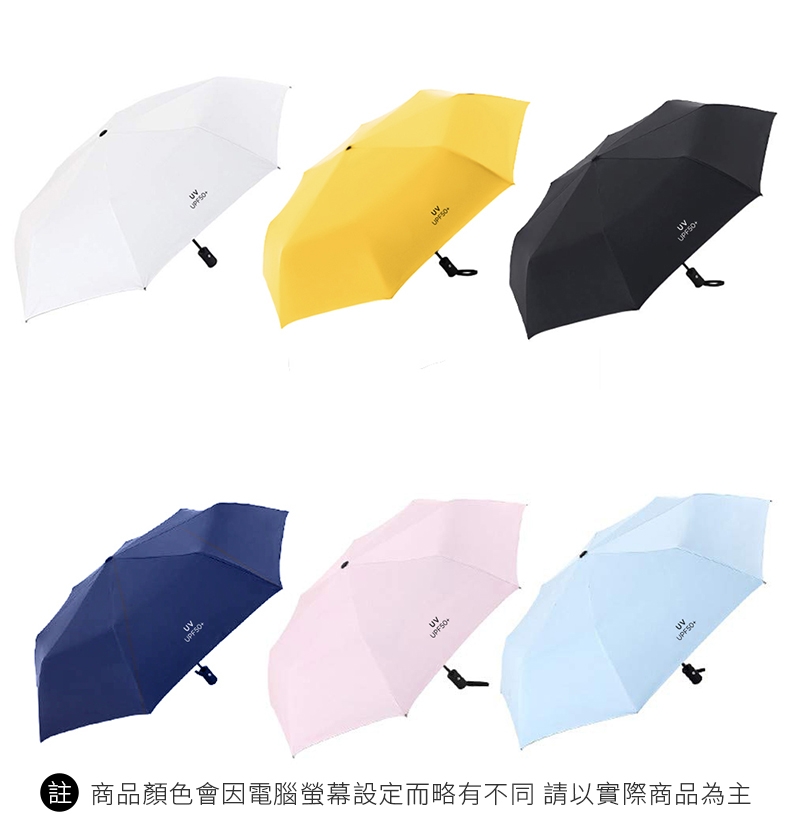 CITI 超防曬抗UVUPF50+ 8骨防風大傘面 輕量體感降溫自動傘/晴雨傘