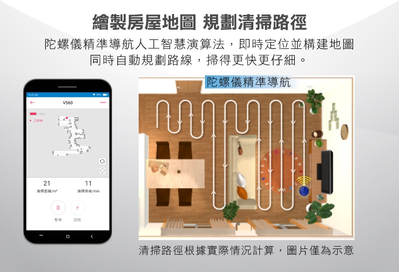 TiDdi 陀螺儀導航機器人(Xrobot系列) V560 (APP/電控水箱) 贈專用清潔劑