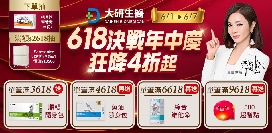 【大研生醫】618決戰年中慶 狂降4折起