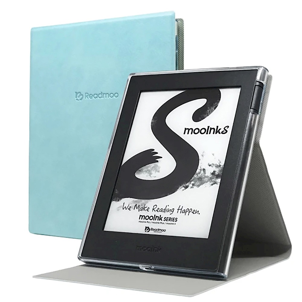 [組合] Readmoo 讀墨 mooInk S 6吋電子書閱讀器+分離式保護殼-冰川藍 product image 1