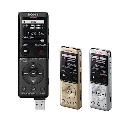[記憶卡組]SONY 數位錄音筆4G ICD-UX570F+Gigastone128G記憶卡 product thumbnail 2