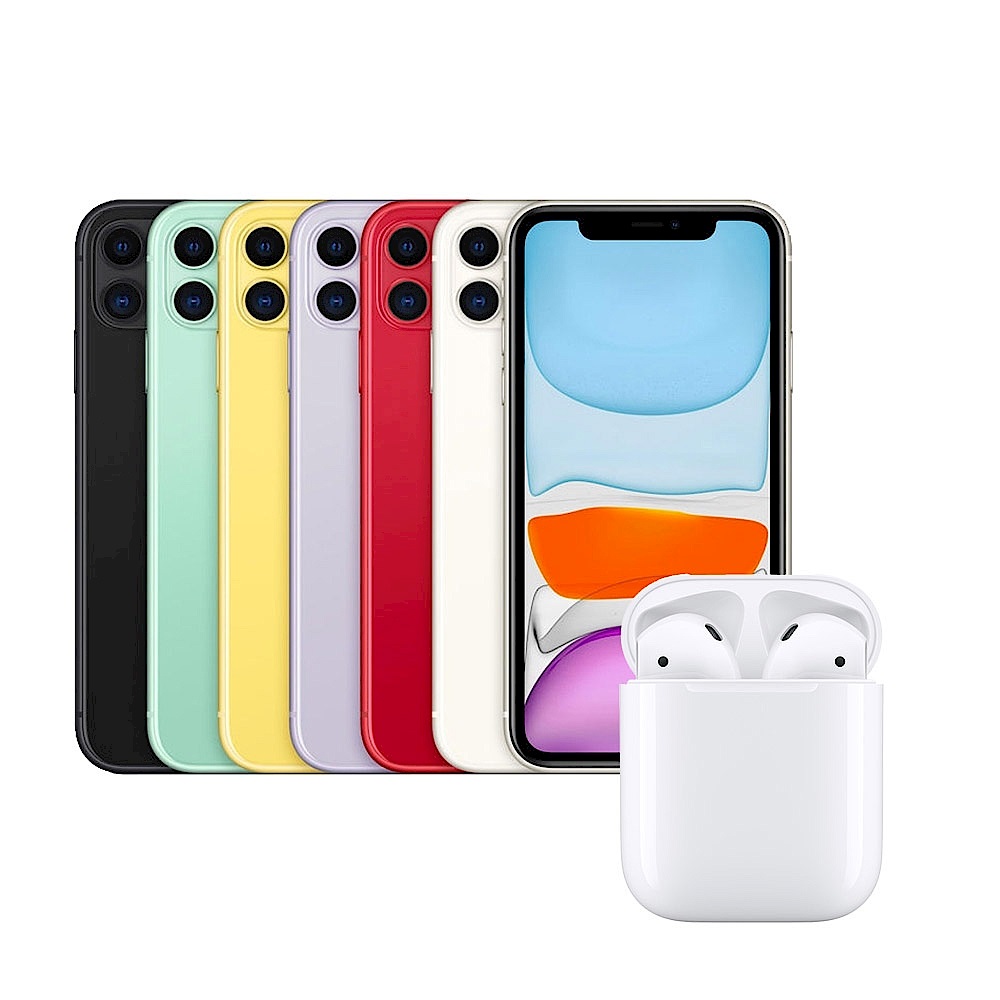 Apple超值組- iPhone 11 64G智慧型手機+AirPods2 (有線版) product image 1