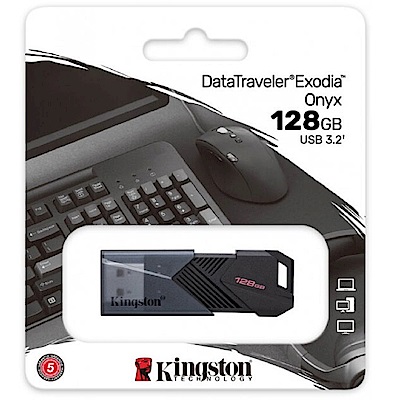 [超值五入組]金士頓 Kingston DTXON 128G DataTraveler Exodia Onyx USB3.2 隨身碟 DTXON/128GB product thumbnail 2