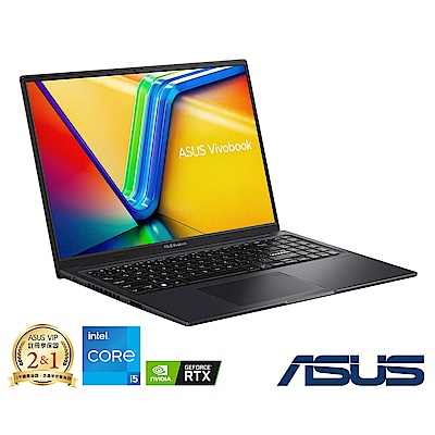 [超值組]ASUS K3605ZU 16吋輕薄效能筆電(i5-12500H/RTX4050/16G/512G/搖滾黑)＋威力導演 365 序號卡 (一年訂閱方案) product thumbnail 5