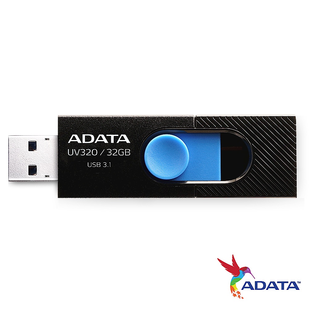 [超值五入組]ADATA威剛 UV320 32GB USB3.1隨身碟(黑) product image 1