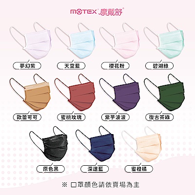 【摩戴舒MOTEX】成人/兒童平面醫療用口罩 (50片裸裝/盒) 任選三盒$419 (時時樂限量加碼再送) product thumbnail 2