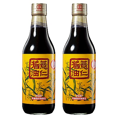 金蘭 薏仁醬油(590ml)  x2入