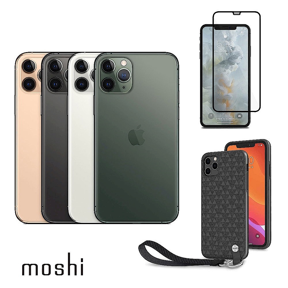 Apple超值組-iPhone11 Pro Max256G+Moshi腕帶保護殼+玻璃保貼 product image 1