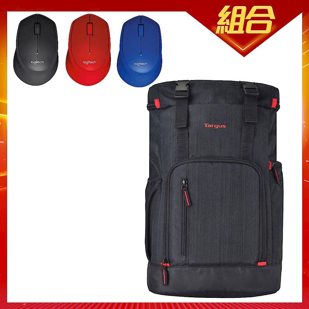 Targus Rucksack15.6吋休閒電腦後背包+羅技M331靜音滑鼠 product image 1