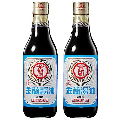 金蘭淡色醬油590ml  x2入