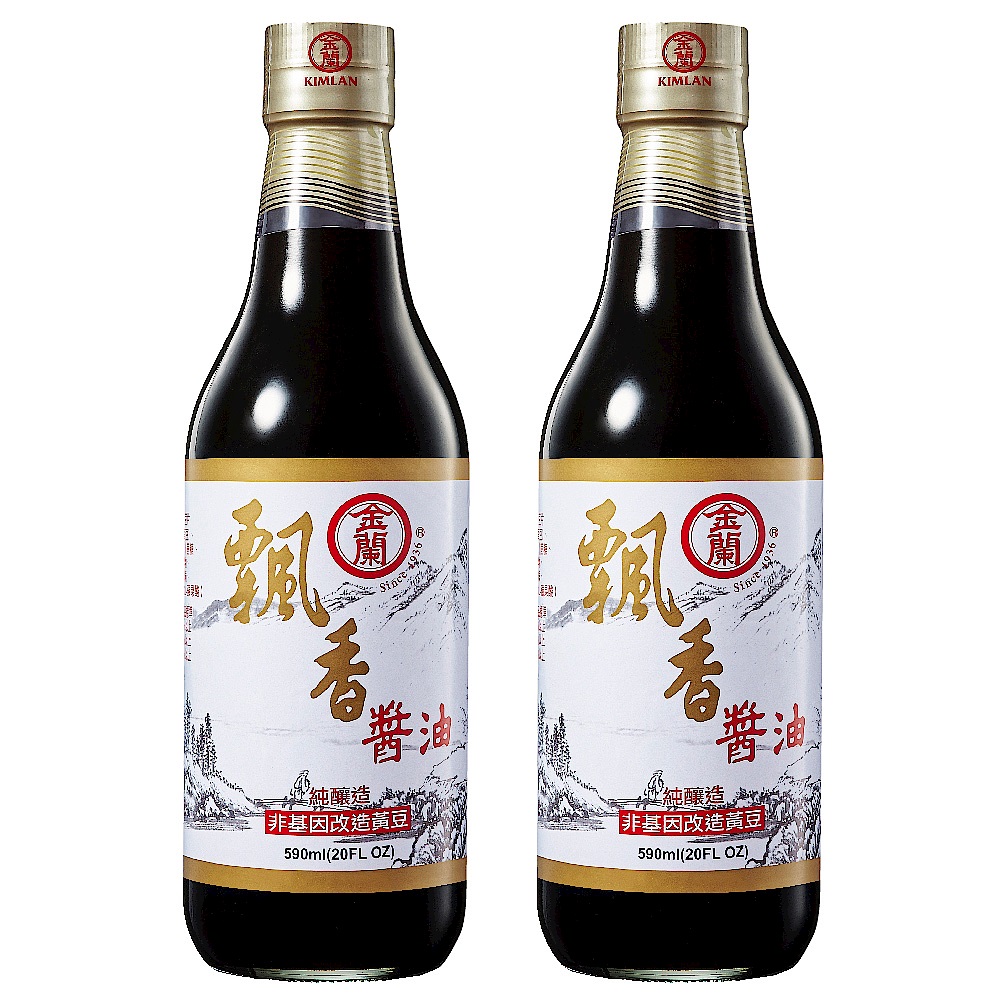 金蘭 飄香醬油590ml x2入 product image 1