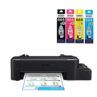 超值組-EPSON L120 單功連續供墨印表機+1黑3彩墨水。組合現省120元 product thumbnail 2