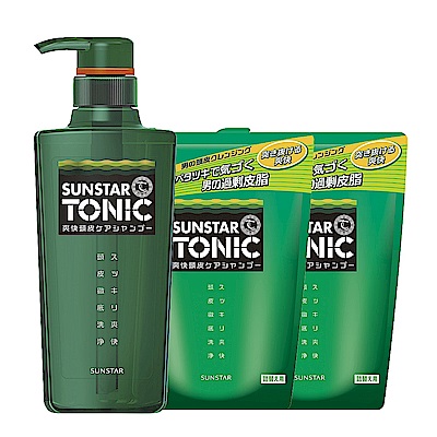 TONIC 爽快頭皮洗髮精 1瓶2補 (480ml+360mlx2) product thumbnail 2