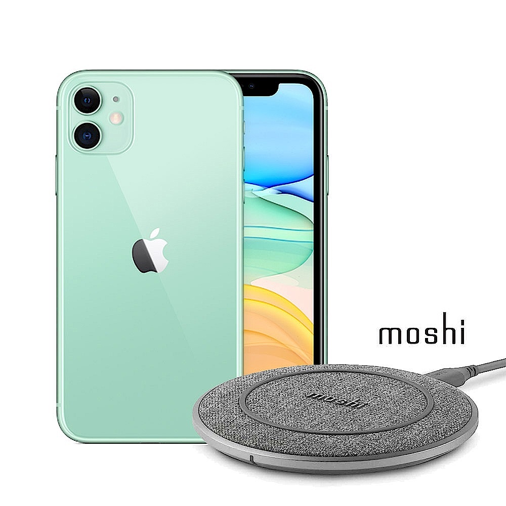 Apple超值組- iPhone 11 128G 智慧型手機+Moshi 10W無線充電盤 product image 1