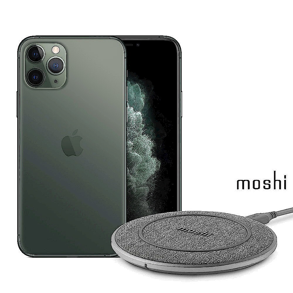 Apple超值組- iPhone 11 Pro Max 64G 手機+Moshi無線充電盤 product image 1