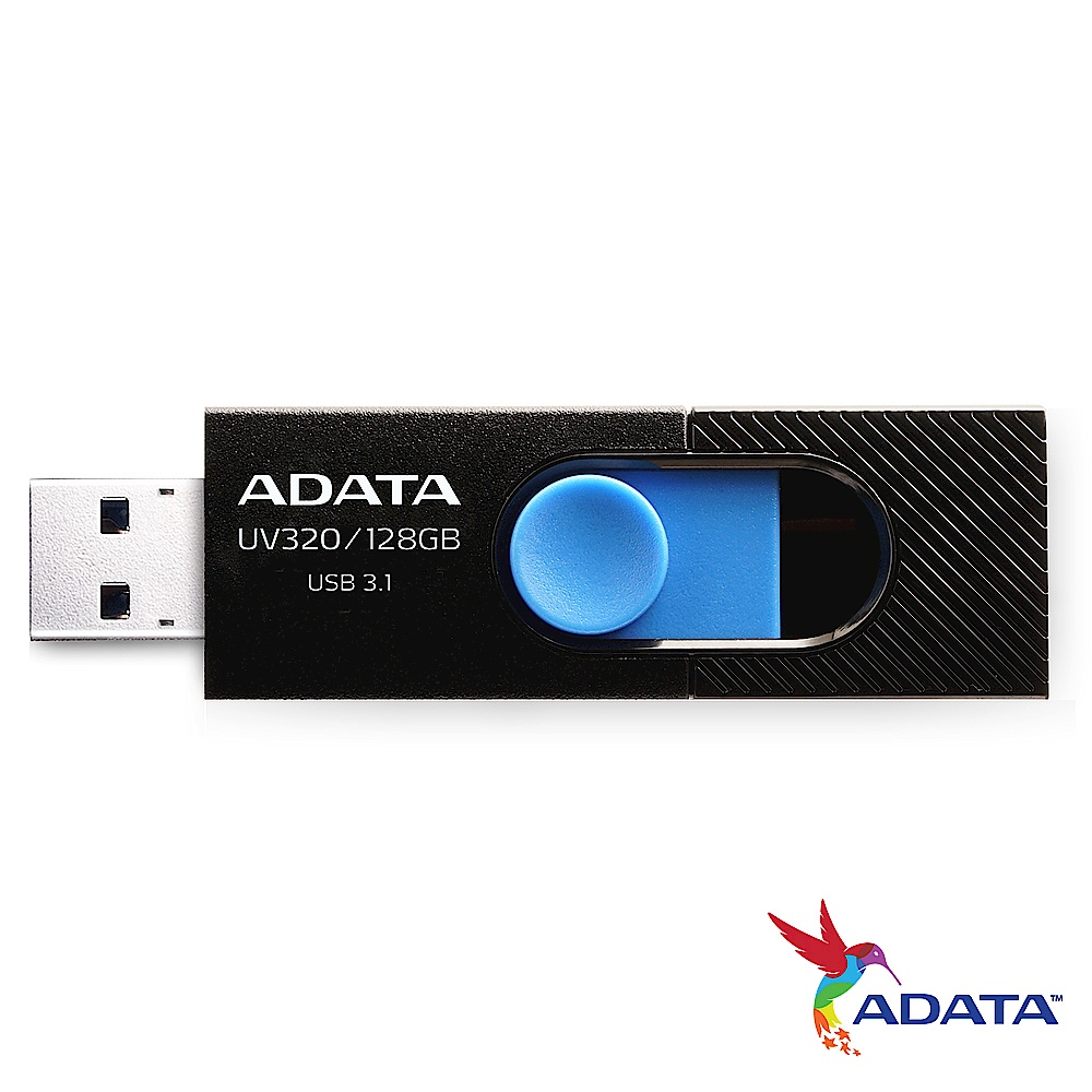 [超值三入組]ADATA威剛 UV320 128GB USB隨身碟(黑) product image 1