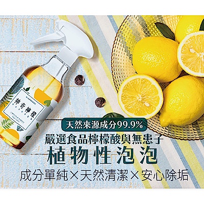 古寶無患子神奇檸檬泡沫水垢清潔劑1+1組(500g噴瓶＋500g補充瓶) product thumbnail 3