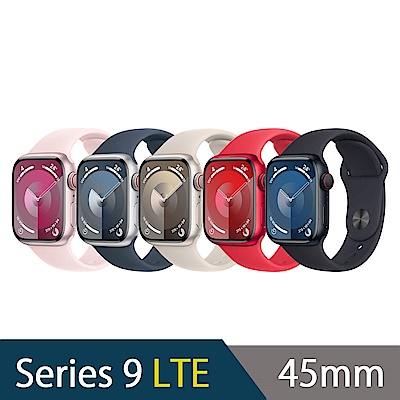 【超值組】Apple Watch S9 45mm 鋁金屬錶殼配運動錶帶(GPS+Cellular)＋JTL Apple Watch 不鏽鋼磁吸錶帶 product thumbnail 2