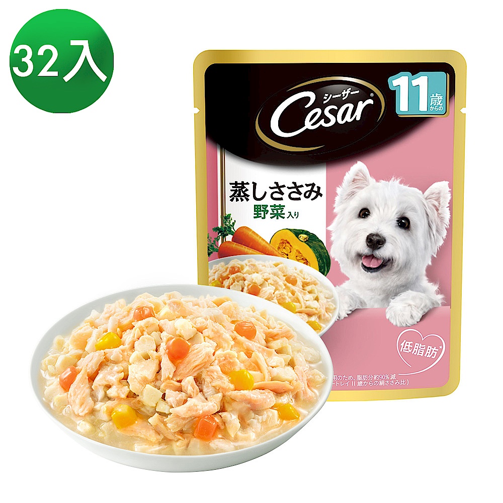 西莎 蒸鮮包成犬低脂雞肉與蔬菜(70g*32入) product image 1