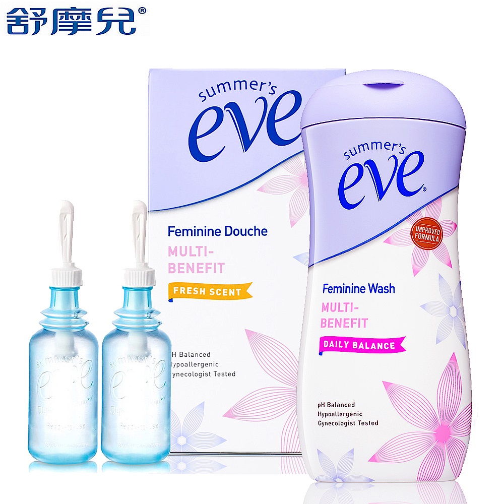 舒摩兒日常潔淨組-甜美(美浴甜美+清灌133mlx2) product image 1