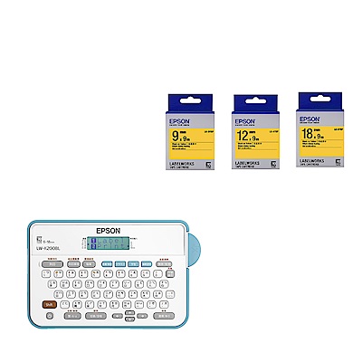 超值組-Epson LW-K200BL標籤機+加購三組88折標籤帶(黃底黑字) product thumbnail 2