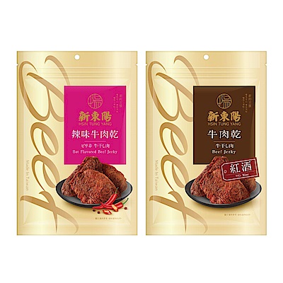 【2大包優惠】新東陽 牛肉乾雙享-辣味/紅酒 product thumbnail 2